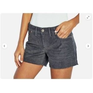 GAP Size 16 Women's Corduroy Summer Shorts w Frayed Hem Gray